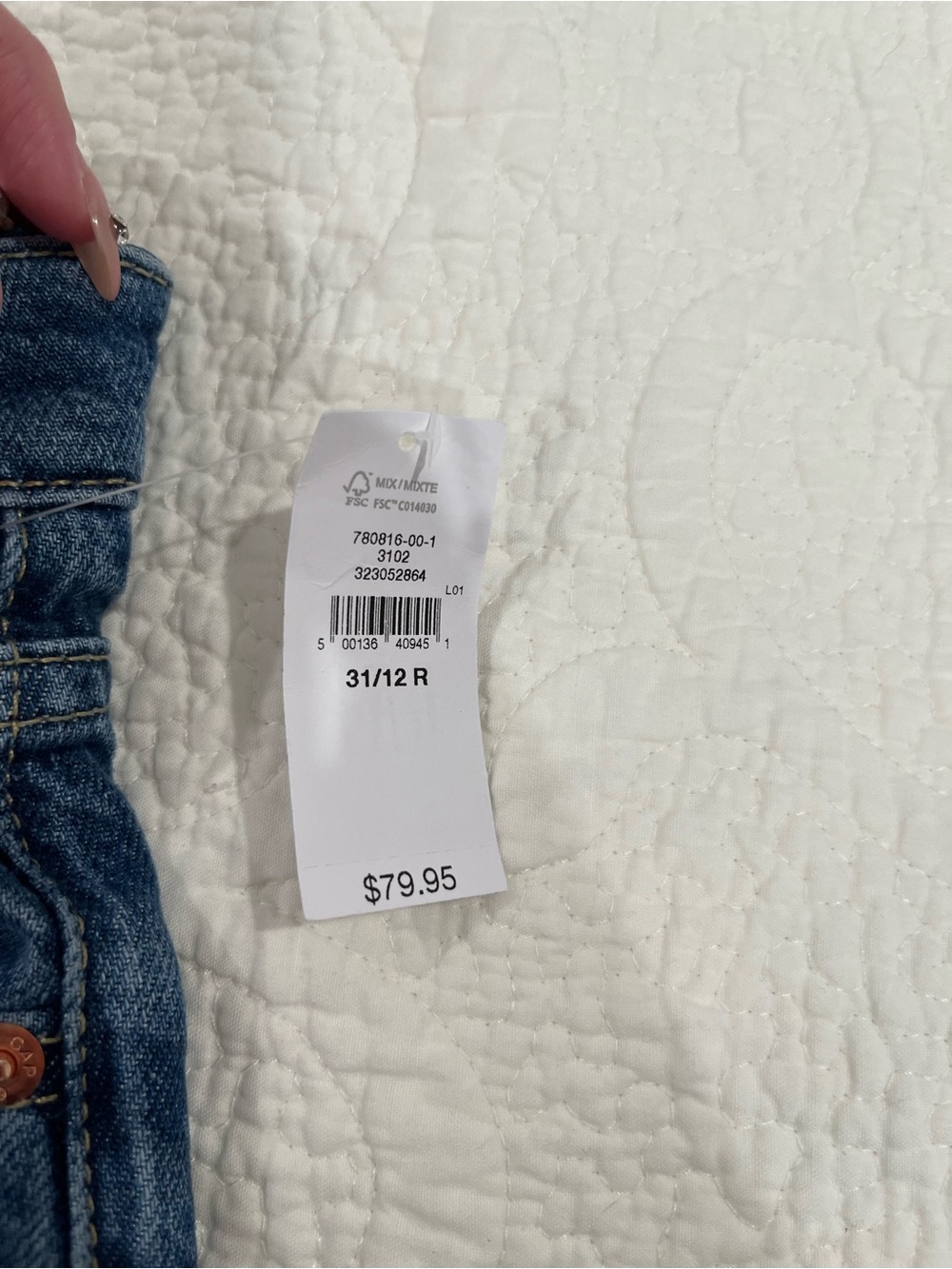 NWT Gap Curvy Baggy Mid Rise Jeans - Picture 3 of 3
